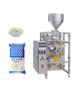 Nylon Liquid VFFS Machine Collar Type Liquid Chili Ketchup Mayonnaise Salad Sauce Filling Packing Machine